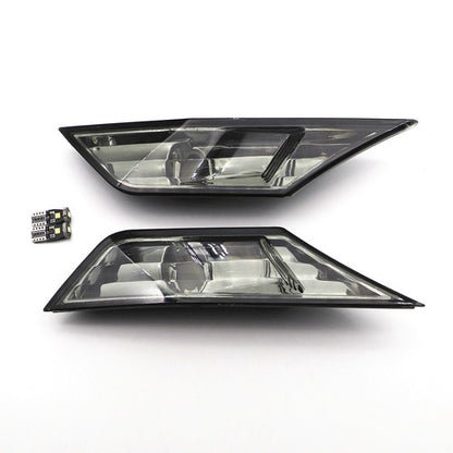 For 2016-2021 Honda Civic Smoked Side Marker Lamp Turn Signal Light W/LED Bulbs