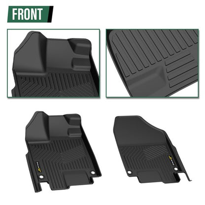 Solid Spare 3D Molded TPE Floor Mats Cargo Liner Fit For 2018-2025 Honda Odyssey All Weather