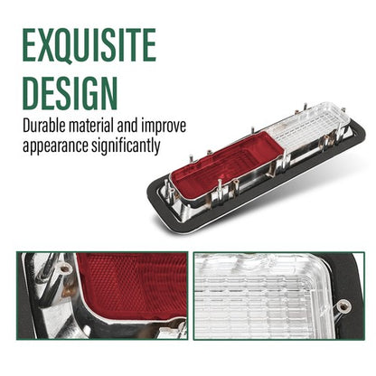 Solid Spare For 1968 Camaro Tail Lamp Kit Chrome Housings Bezel Lens Gaskets Standard NON-RS