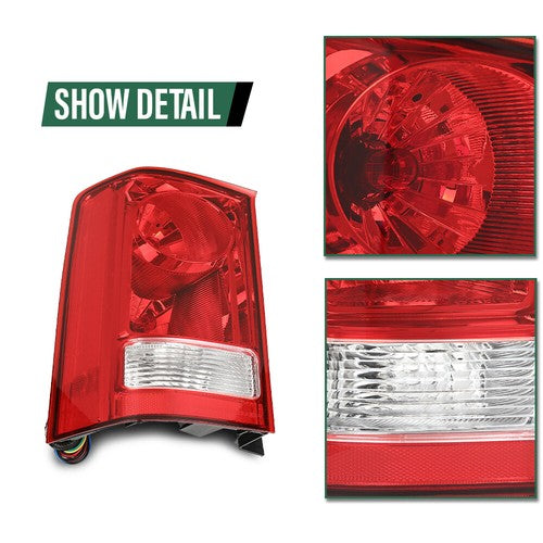 Solid Spare Fit For 2009-2015 Honda Pilot Tail Light Brake Lamp Assembly w/ Bulb Left Side