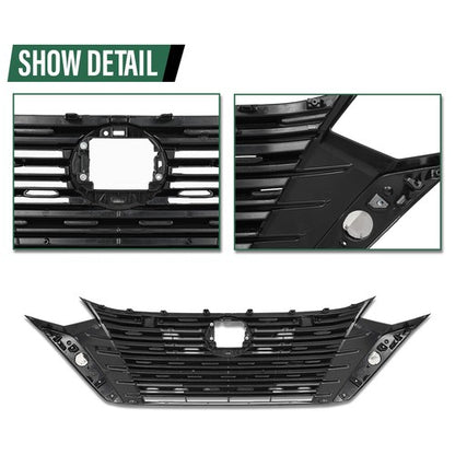 Solid Spare Front Bumper Upper Grille Fit For 2024-2025 Nissan Sentra S SV 62310-6LY0A
