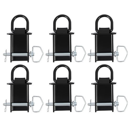 Solid Spare 6 Pack Stake Pocket D-Ring Tie Downs Utility for Flatbed Trucks and Trailer