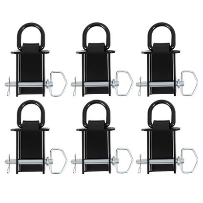 Solid Spare 6 Pack Stake Pocket D-Ring Tie Downs Utility for Flatbed Trucks and Trailer