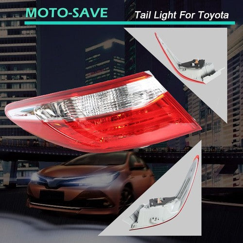 Solid Spare For Toyota Camry Sedan 2015-2017 Tail Light Lamp Outer Replacement Left Side