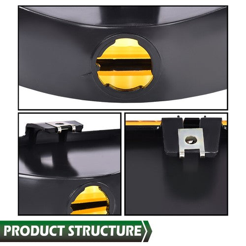 Solid Spare New Fit For 1981-1988 Chevy Monte Carlo SS Front Park Turn Signal Lights Yellow