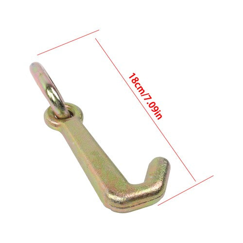 Solid Spare 2 Pack 5/16 Inch G70 Mini J Hook Hooks 5400lbs Working Load Limit Towing Hooks