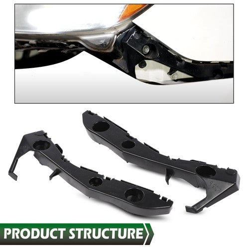 Solid Spare Fit For 2004-2009 Toyota Prius Front Bumper Bracket Retainer Left+Right Side