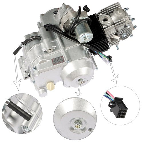 Solid Spare For ATV Quad Go Kart 125cc 4 Stroke ATV Engine Motor 3-Speed Semi Auto w/Reverse