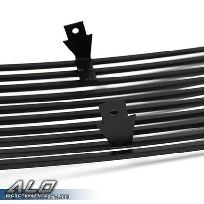 Solid Spare Fit For 2009-2014 Nissan Maxima Front Upper Bumper Black Billet Grille Insert