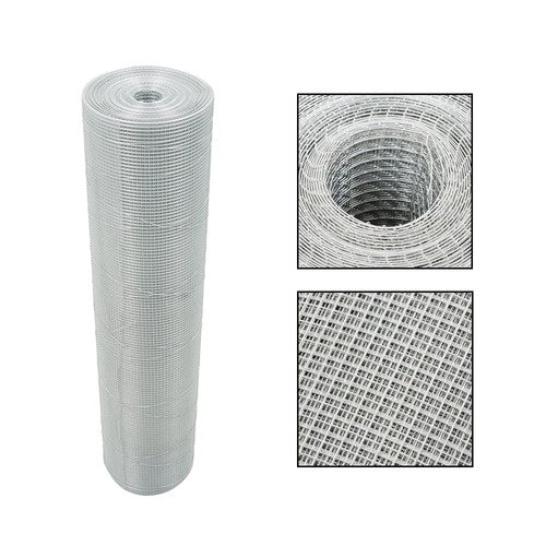 Solid Spare 1/4In 36×100' Galvanized Chicken Wire Fence Welded Mesh Roll Hardware Cloth