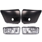 Solid Spare Front Bumper Driving Fog Light w/Bumper End Fit For 2007-13 Chevy Silverado 1500