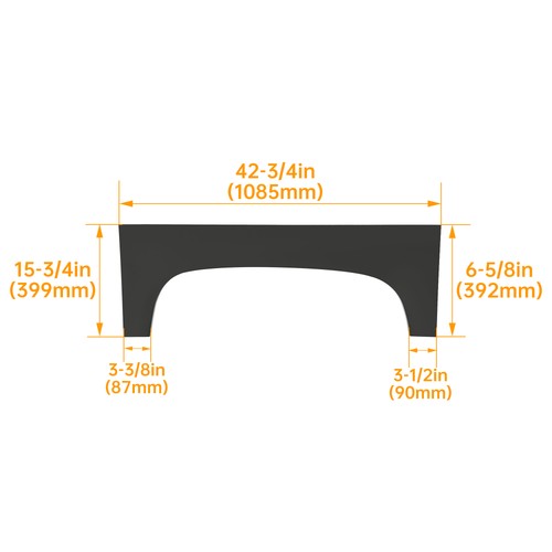 Solid Spare For 2007-2014 Chevy Silverado 1500 Rear Upper Wheel Arch Repair Panels Pair