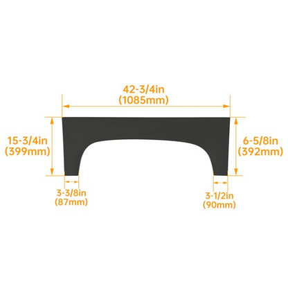 Solid Spare For 2007-2014 Chevy Silverado 1500 Rear Upper Wheel Arch Repair Panels Pair
