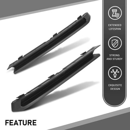 Solid Spare Front Left+Right Bumper Trim Fit For 15-18 Volkswagen Jetta w/ Fog Light Hole
