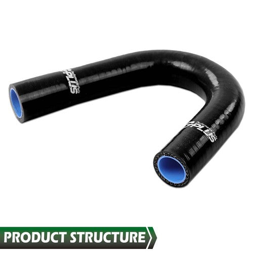 Solid Spare Fit For Jeep 72-81 AMC CJ5 CJ6 J10 J20 Wagoneer 304 360 V8 Silicone Hose Black
