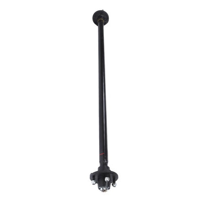 Solid Spare 4 lug-4' 2K 2000lbs Trailer Axle 56.5' Hub Face 46.5' Spring Center with U-Bolt