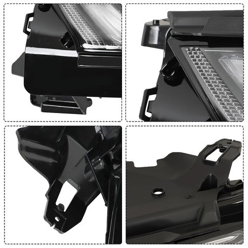 Solid Spare Fog Light Assembly Driver For Chevrolet Traverse 2022-2023 Daytime Running Light