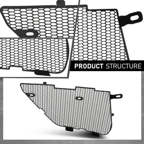 Solid Spare Fit For 2020-2025 Corvette C8 Aluminium Radiator Mesh Grill Grille Guards Covers