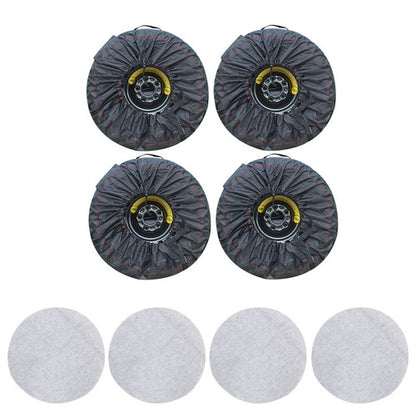 Solid Spare For Black 420D And Black 600D Cases+Tyre 4Pcs Bags Car Cover With Handheld Tyre