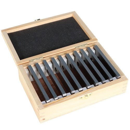Solid Spare 0. 001" 1/8 x 4" 10 Pair Precision Parallel Set Hardened Steel In Case