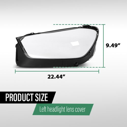 Solid Spare Headlight Replacement Lens Left Fit For 2020-2023 Mercedes-Benz GLE Class W167