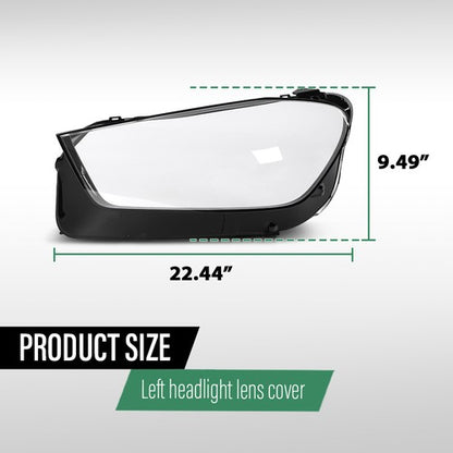 Solid Spare Headlight Replacement Lens Left Fit For 2020-2023 Mercedes-Benz GLE Class W167