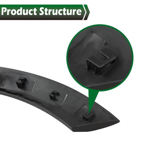Solid Spare Fit For 02-08 Mini Cooper Front Upper Wheel Right Side Fender Arch Cover Trim