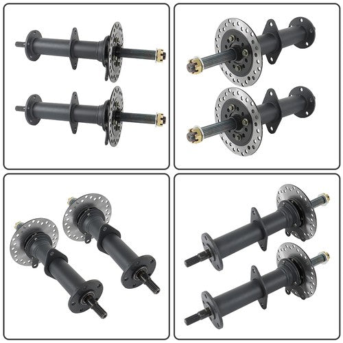 Solid Spare US 40"Rear Axle Kit Electric Brushless Differential 1000W Motor With 4 Stud Hub