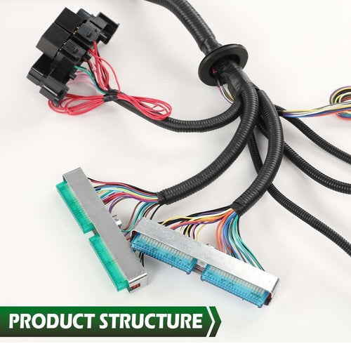 Solid Spare Fit For 2003-2007 LS Vortec Standalone Wiring Harness Drive By Wire w/ 4L60E New