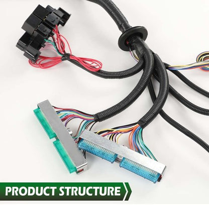 Solid Spare Fit For 2003-2007 LS Vortec Standalone Wiring Harness Drive By Wire w/ 4L60E New
