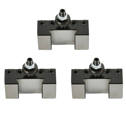 Solid Spare New 3PCS #1 Quick Change Turning & Facing Lathe Tool Post Holder 250-001 OXA