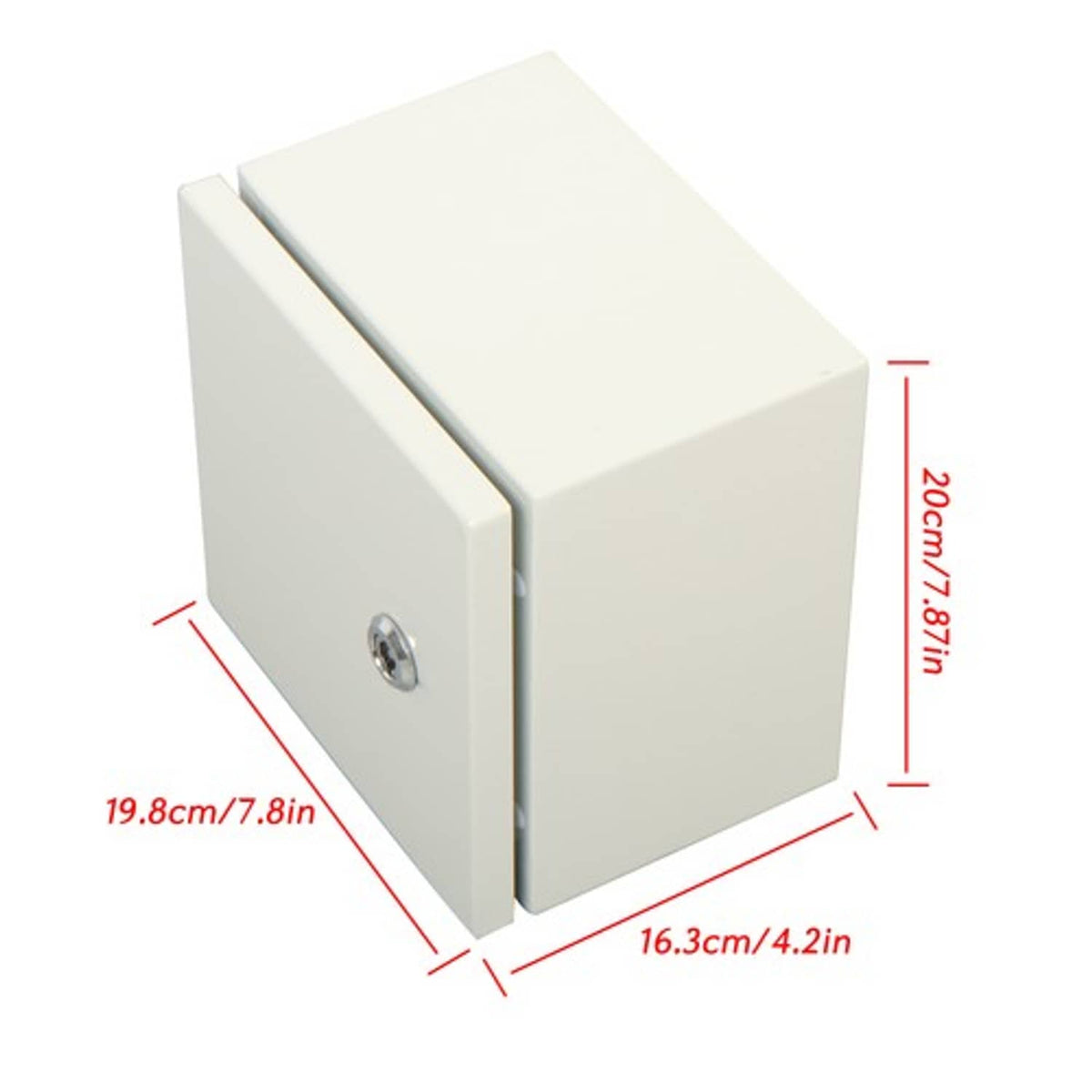 Solid Spare Dustproof Steel Junction Box 8x8x6", NEMA 4X Waterproof Electrical Enclosure