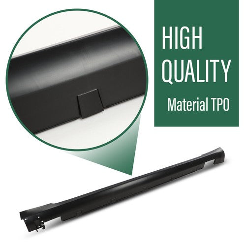 Solid Spare Fit For 12-21 Tesla Model S Right Side Skirt Molding Lower Rocker Panel