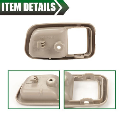 Solid Spare Front Left & Right Inner Door Handle Trim Beige Fit For 2000-2006 Toyota Tundra