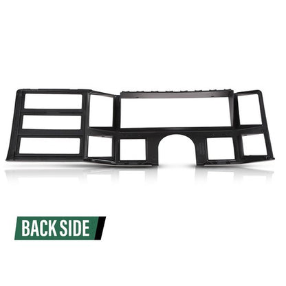 Solid Spare Fit For 84-1996 Jeep Cherokee XJ Comanche Dash Radio Bezel Instrument Trim Black