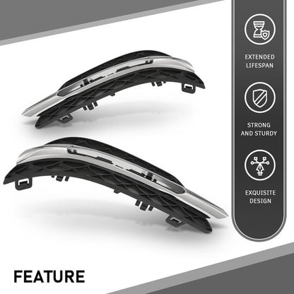 Solid Spare Fit For 2012-2015 Mercedes Benz C-Class Daytime Running Light Cover Left+Right