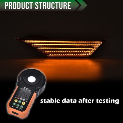 Solid Spare Fit For 16-20 Honda Civic White Bumper Reflector Side Marker Lights LED Lamp