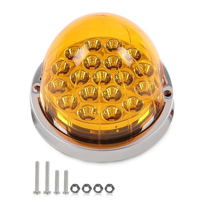 Solid Spare Universal Clear Amber Lens Watermelon 19 Led Marker Turn Signal Light