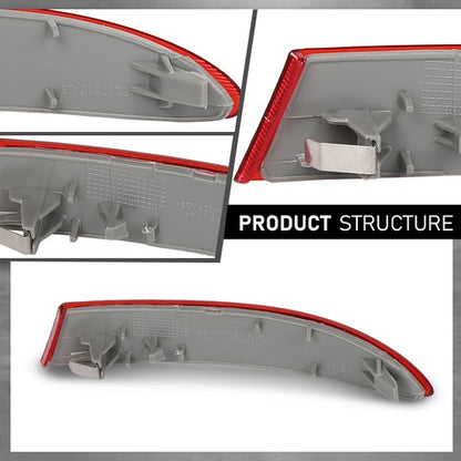 Solid Spare Rear Bumper Reflector Left Driver Side Red Fit For 2011-2017 BMW X3 BM1184104