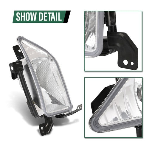 Solid Spare Fit For 2006 2007 2008 Honda Pilot Fog Lights Driving Lamps Left+Right Side