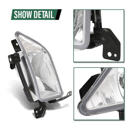 Solid Spare Fit For 2006 2007 2008 Honda Pilot Fog Lights Driving Lamps Left+Right Side