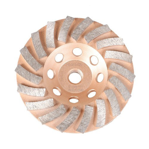 Solid Spare Grinding Wheels 5 Inch Diameter 18 Turbo Diamond Segments 5/8"-11 Arbor