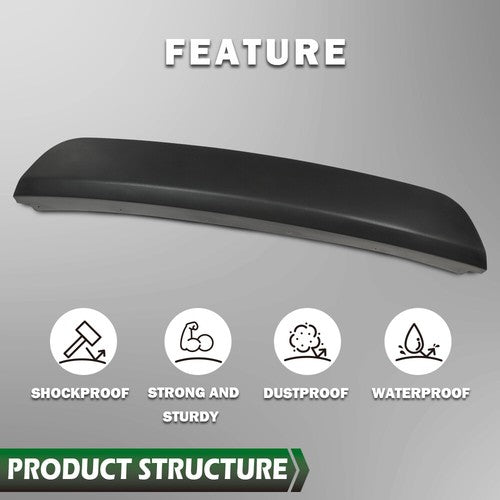 Solid Spare Front Bumper Face Bar Trim Molding Step Pad Fit For 2015-2022 Dodge Charger