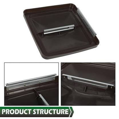 Solid Spare New 2pcs Smoke 14" x 14" Replacement Roof Vent Cover Camper RV Trailer Ventline