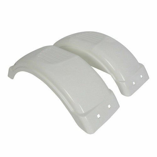 Solid Spare Set of 2 PWC/Jet Single Axle Trailer Fenders w/ Step for 8"-12" Tire Wheel