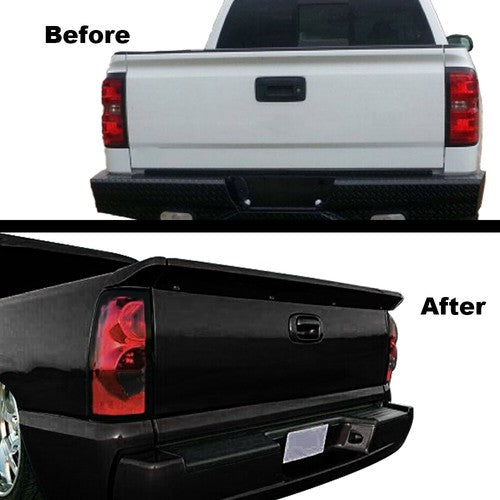 Solid Spare Fit For 99-06 Chevy Silverado GMC Sierra Pickup Tailgate Rear Spoiler Wing Black