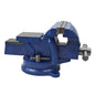 Solid Spare 4in Bench Vise With Anvil Swivel Locking Base Tabletop Clamp Heavy Duty Steel US
