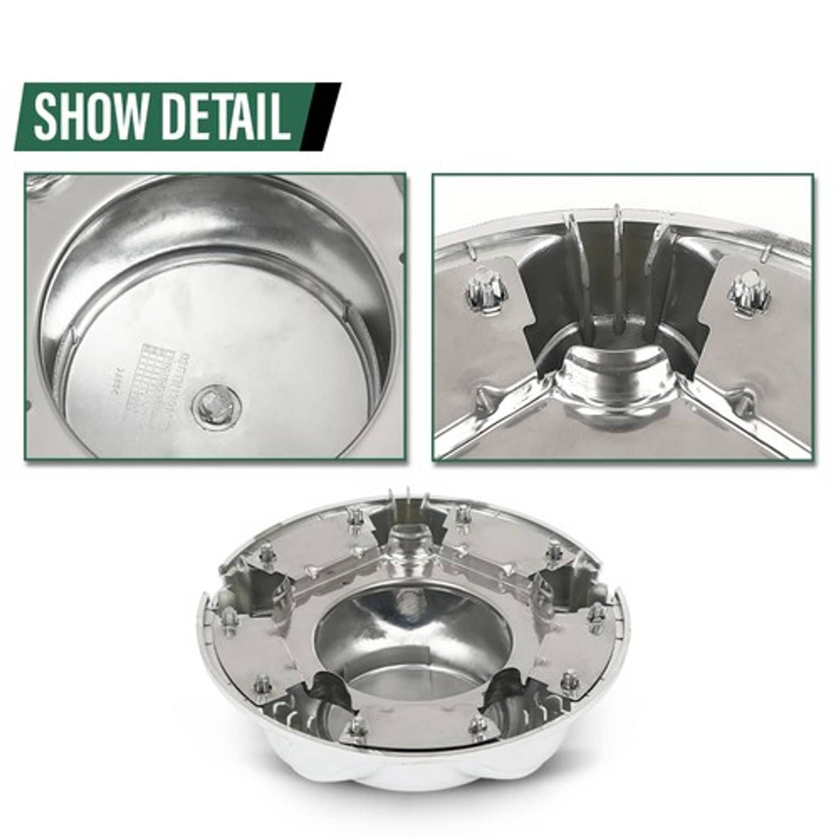 Solid Spare Fit For 97-03 Ford F150 Expedition Silver 7'' Wheel Center Cover Hub Cap