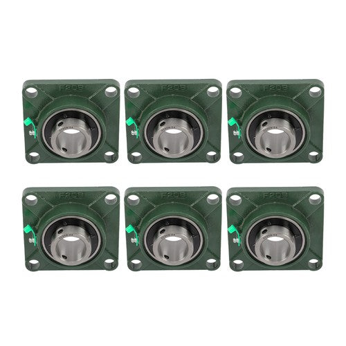 Solid Spare 6 Pcs UCF 208-24 Pillow Block Flange Mounted Bearing 1-1/2" Bore 4 Bolt