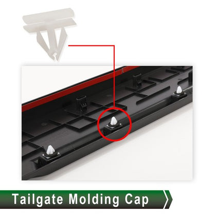 Solid Spare Tailgate Molding Cap Protector Fit For 2019-2022 Chevy Silverado/GMC Sierra 1500